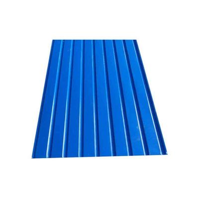 Hoja de techo corrugada prepintada de color galvanizada recubierta a medida para el techo del marco de casa