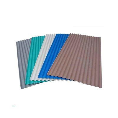 Hoja de techo corrugada prepintada de color galvanizada recubierta a medida para el techo del marco de casa