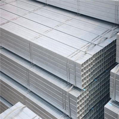 Acero de tubos cuadrados galvanizados sin engrasar para tubos de acero huecos rectangulares cuadrados de 75x75