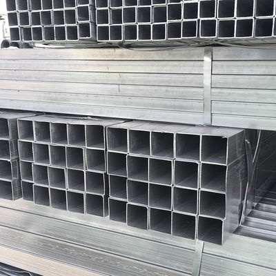 Acero de tubos cuadrados galvanizados sin engrasar para tubos de acero huecos rectangulares cuadrados de 75x75