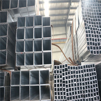 Acero de tubos cuadrados galvanizados sin engrasar para tubos de acero huecos rectangulares cuadrados de 75x75