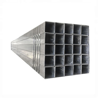 Forma cuadrada de acero al carbono 4x4 pulgadas Galvanizado 12x12 100x100 tubo MS Cuadrado tubo de acero longitud del tubo 6.4M