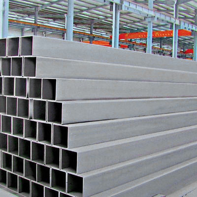Forma cuadrada de acero al carbono 4x4 pulgadas Galvanizado 12x12 100x100 tubo MS Cuadrado tubo de acero longitud del tubo 6.4M