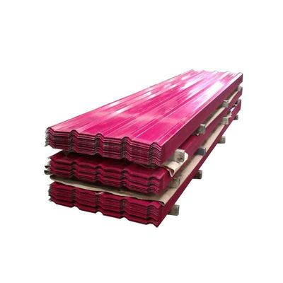 JIS ASTM PPGI Hoja de techo de metal pre-pintada de calibre 24 60 g GI recubierta de zinc