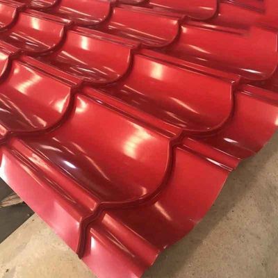 JIS ASTM PPGI Hoja de techo de metal pre-pintada de calibre 24 60 g GI recubierta de zinc