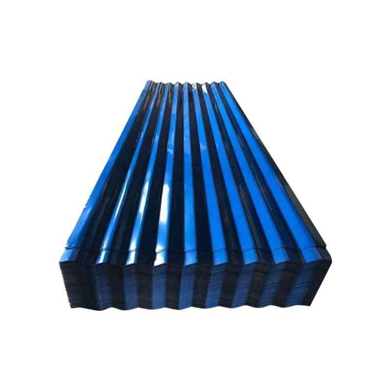 Hoja de techo de acero corrugado de hierro con recubrimiento de color pre-pintado de zinc de aluminio Gi Ibr