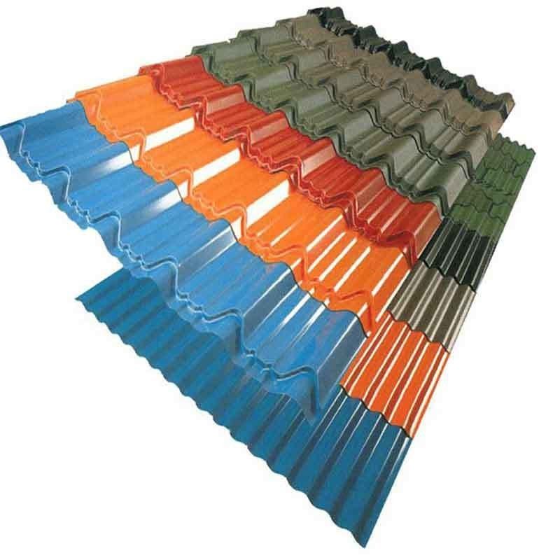 Capa de techo corrugado personalizado PPGI Techo de techo de tejas de 0,5 mm Capa de techo galvanizado laminado en frío